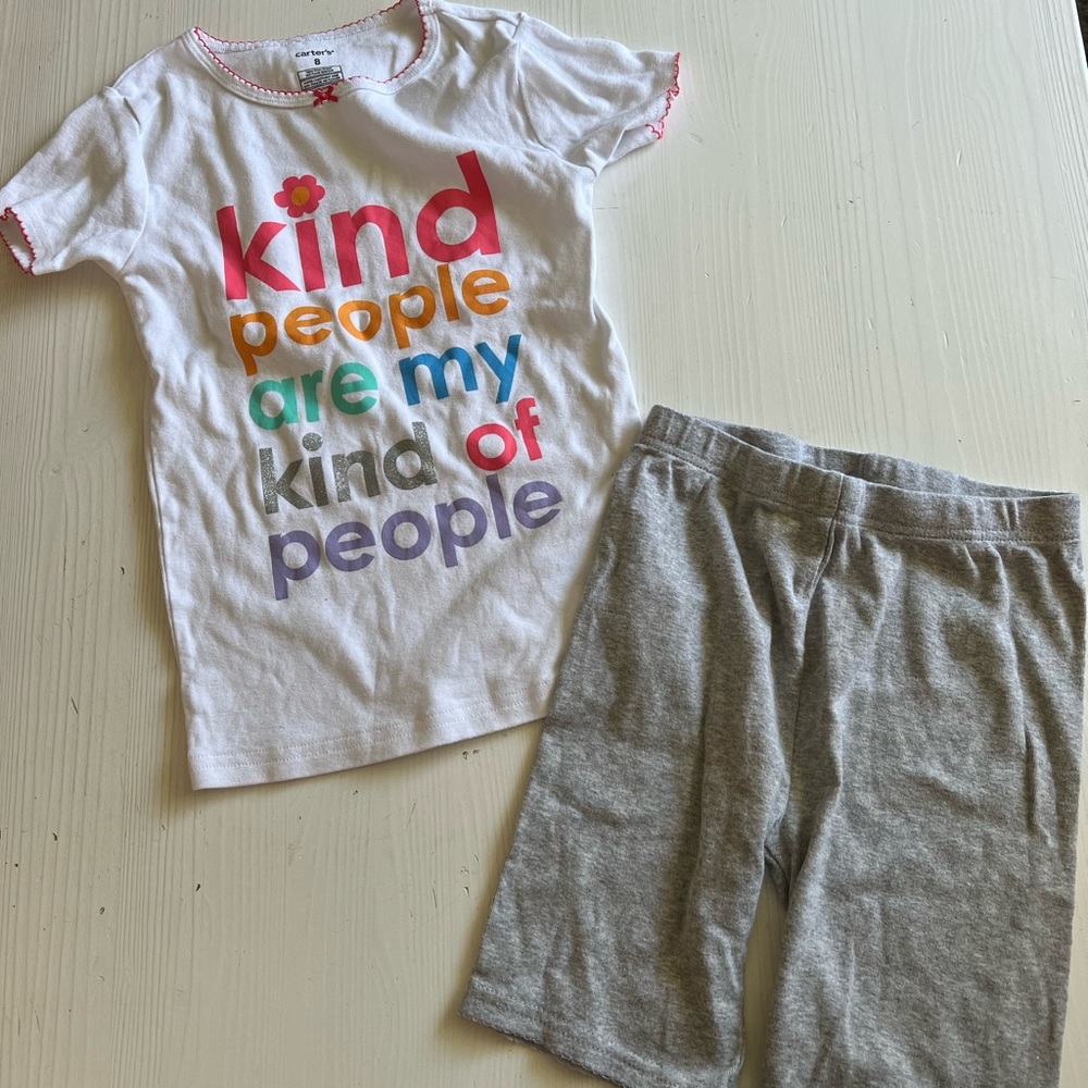 Carters size 8 pjs